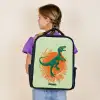 Dino - Natuur - Groen Rugzak - Zwart middel -sfeer5