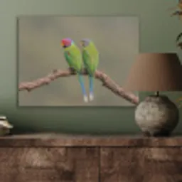 Papagaai - Tak - Natuur - Kleurrijk PET vilt klein -sfeer2