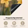 Bloemen - Geel - Wazig Inductie beschemer met haakjes klein -ky-onderkant-nl