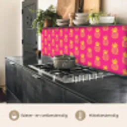 Ananas - Trendy - Roze keuken achterwand 2 middel 871 -usp_NL