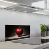 Apple - Hart - Rood keuken achterwand spatscherm klein -3d_schuin