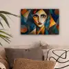 Portret - Abstract - Vormen canvas 2cm klein -sfeer1