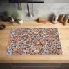 Blauw - Waterverf - Chaos Inductie beschermer vinyl 3mm klein 276 -sfeer5