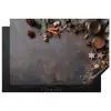 Winter - Kerst - Specerijen - Beton Inductie beschermer vinyl 3mm klein -3d