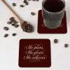She plans she glows she achieves - Rood - Cursief onderzetter kurk middel -sfeer2
