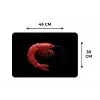 Garnaal - Rood - Dieren Placemat vinyl groot -specs