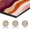 Palmbomen - Abstract - Zon - Heuvels aluminium wit klein -closeup_NL