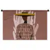 Abstract - Figuur - Illustratie - Hoed Wandkleed katoen middel -zz3d