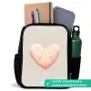 Hart in pastel kleuren Rugzak - Zwart middel -inhoud_NL