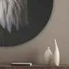 Arend -Amerika - Koksmuts - Vogel - Stoer Akoestische PET Vilt - Rond klein -sfeer5_closeup