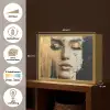 Abstract - Goud - Gezicht - Lippen Light Box met batterij (Wandlamp) middel -USP_websiteoverzichtNL