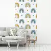 Patroon - Regenboog - Hartjes fotobehang vinyl groot -woonkamer