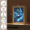 Trein - Blauw - Neon Light Box met kabel klein -USP_NL