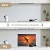 Walvis - Zon - Zee keuken achterwand spatscherm klein -voor_na_NL