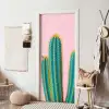 Cactussen - Modern - Pastel deurposter klein -sfeer6