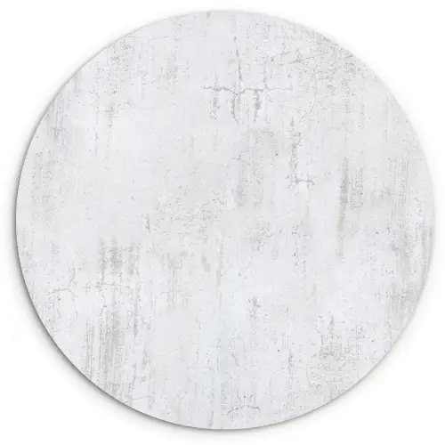 Muur -  Geverfd - Wit - Onafgewerkt Wandcirkel plexiglas klein 852 -3d