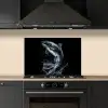 Vis - Koi - Zwart - Water keuken achterwand spatscherm klein -sfeer1