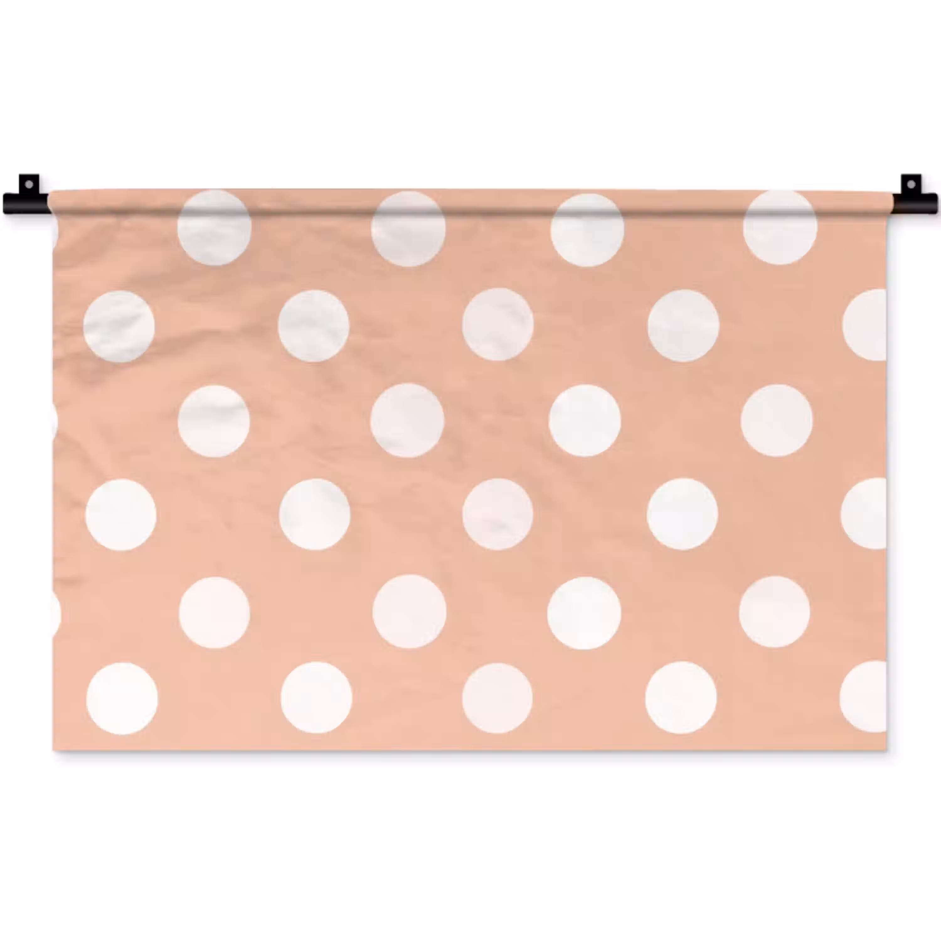 Klassiek - Polka - Perzik Wandkleed katoen klein 269 -zz3d