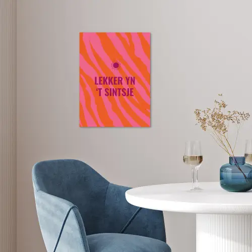 Quote - Zomer - Roze poster papier klein -sfeer3