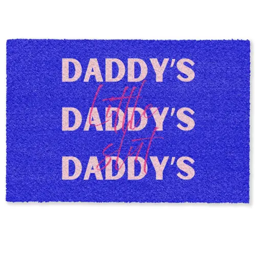 Blauw - Daddy's - Blokletters Deurmat klein -zkaufland3d