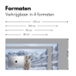 Schotse Hooglander - Sneeuw - Bergen - Winter Muismat XXL klein -sfeer5