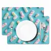 Spekjes - Pastel - Snoep - Blauw Placemat vinyl groot -zzsfeer2_Kitchenyeah-website