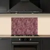 Bladeren - Patroon - Paars keuken achterwand spatscherm klein 900 -sfeer1