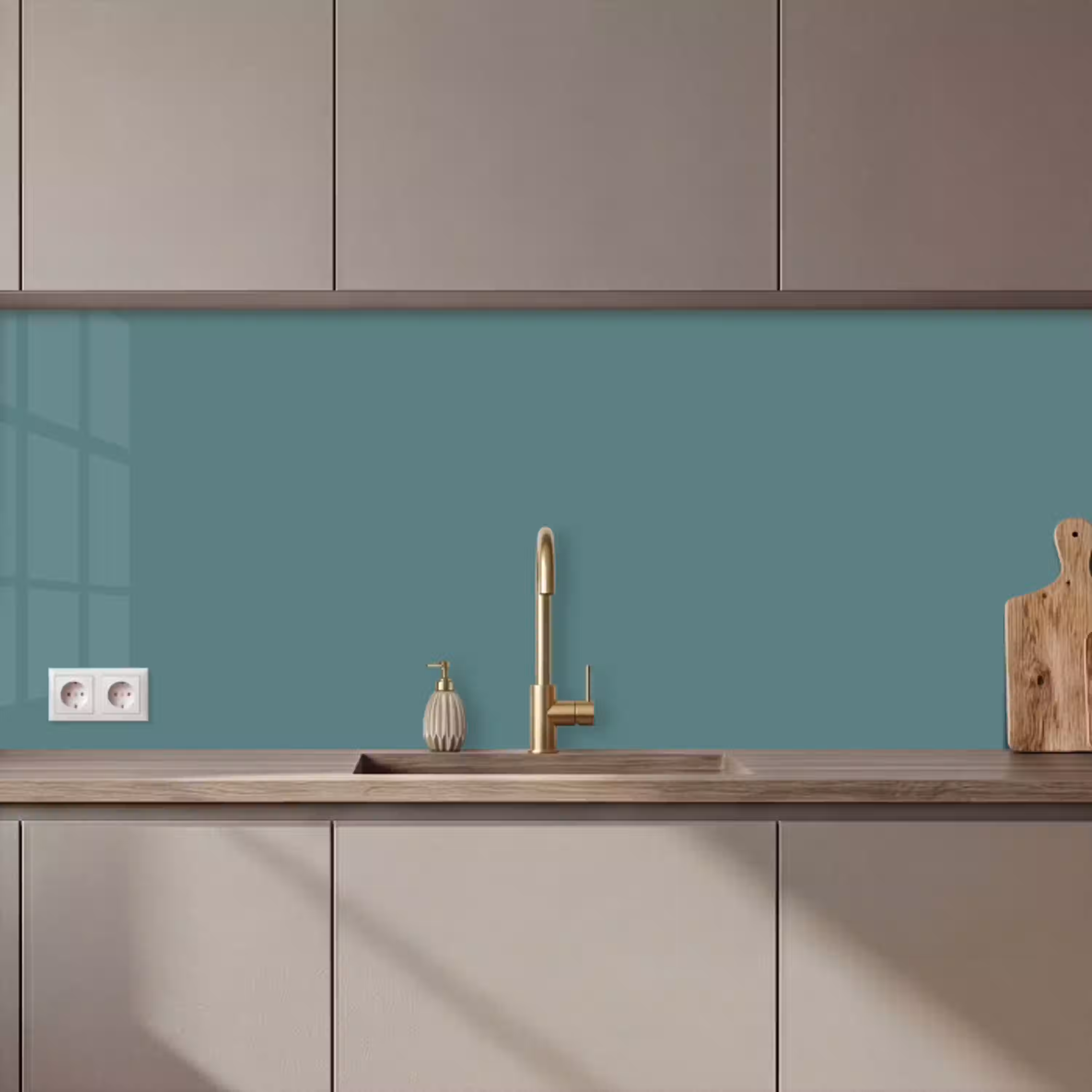 Serene - Teal - Blauw keuken achterwand 2 middel 871 zz_3dshopping