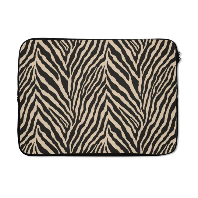 Laptophoes Zebra - Klassiek - Zwart