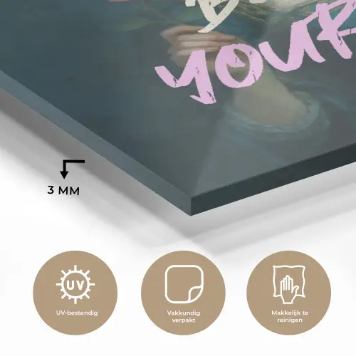 Vrouw - Roos - Quote plexiglas 5mm klein -sfeer2