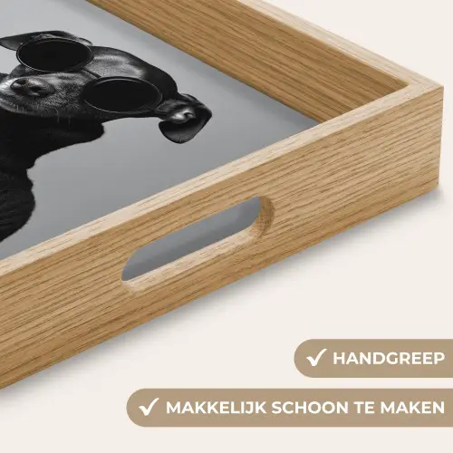 Coltrui - Hond - Bril - Mok Dienblad Rechthoek middel -USP_HandgreepNL