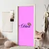 Diva - Lip - Panterprint - Roze deurposter klein -sfeer6