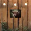 Schotse hooglander - Licht - Portret - Natuur tuinposter los doek klein -sfeer1