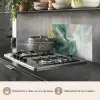 Groen - Modern - Marmer - Abstract keuken achterwand spatscherm klein -usp_FR