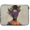 Vrouw - Zonnebril - Vlinder - Bloemen laptophoes neopreen klein -zkaufland3dotto