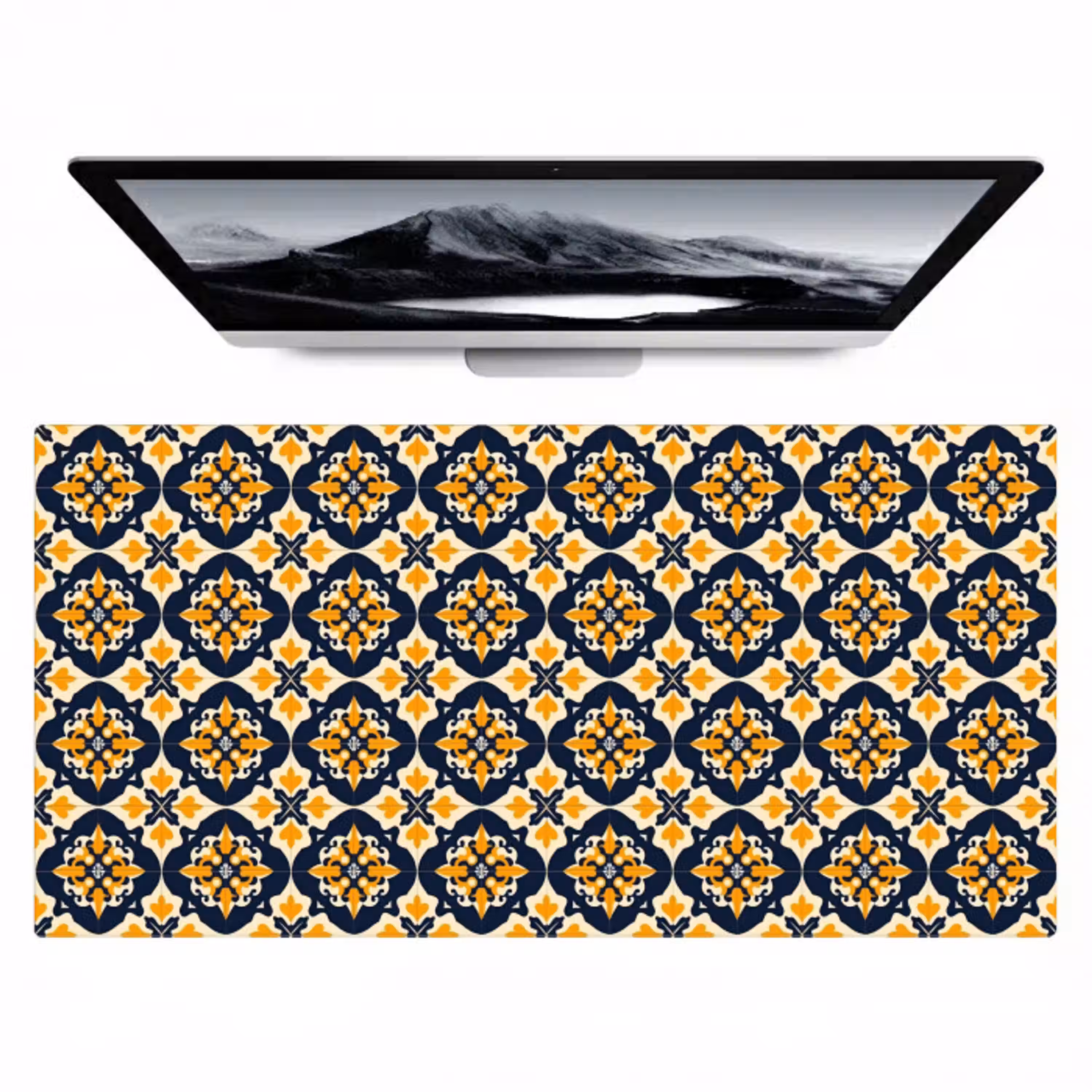 Patroon - Siertegel - Kleurrijk Muismat XXL klein 681 -zzz3d