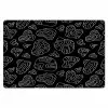 Lijnen - Wit - Zwart Placemat vinyl groot 368 -zzsfeer1_Kitchenyeah-website
