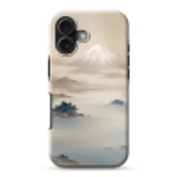 Japans - Landschap - Beige Toughcase MagSafe Apple iPhone 17 klein -3d