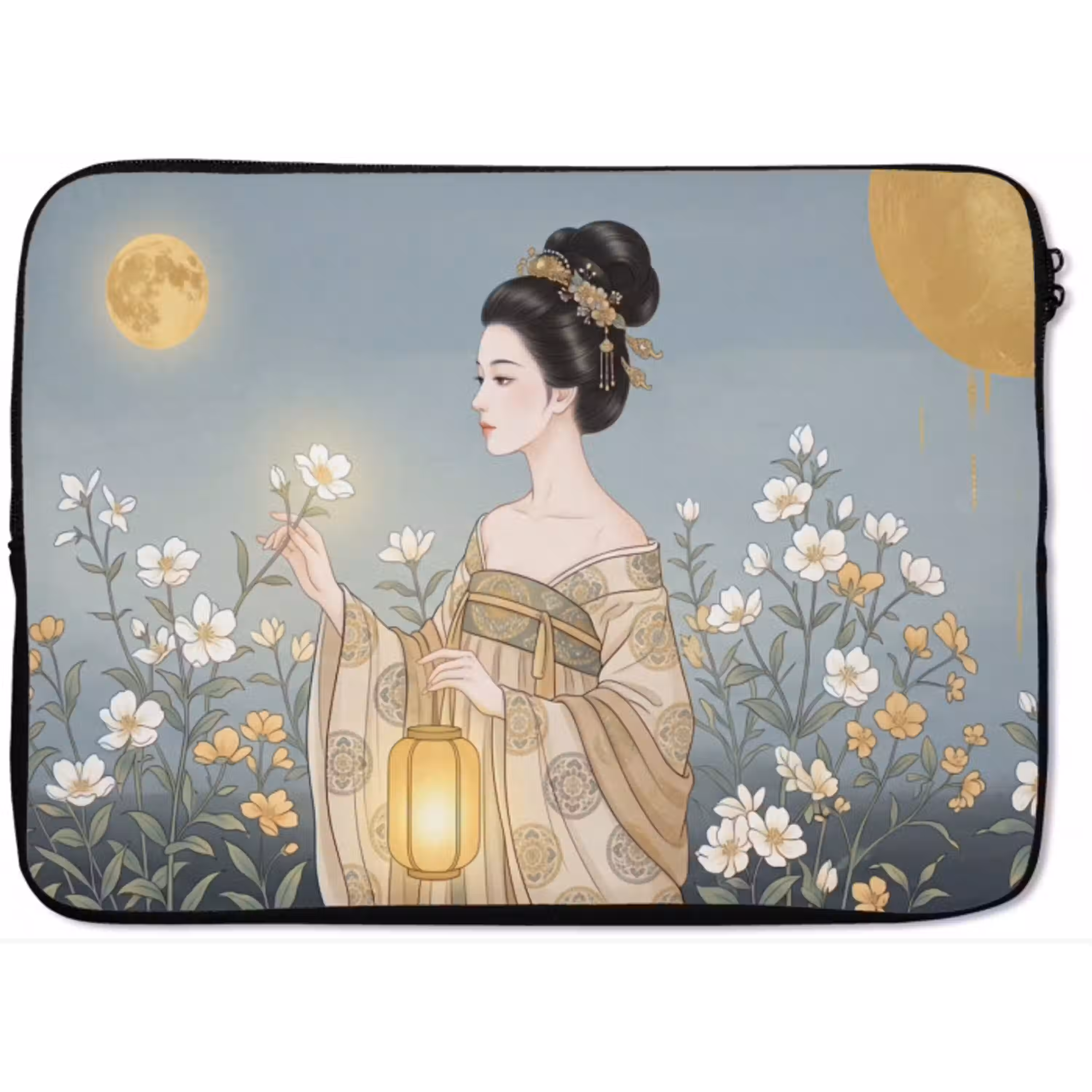 Aziatisch - Vrouw - Kimono laptophoes neopreen klein -zkaufland3dotto