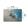 Zeesterren - Zand - Zee - Blauw Placemat vinyl groot -specs