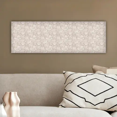 Bloemenprint - Grijs - Crème canvas 2cm klein 828 -sfeer3