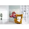 Auto - Rood - Cadeaus - Winter - Sneeuw - Kerst fotobehang vinyl groot -stoel