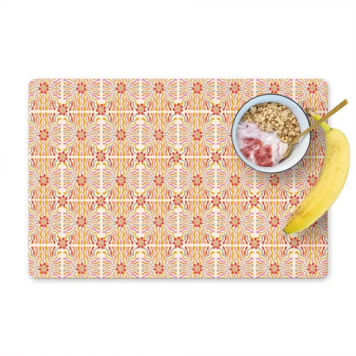 Patroon - Retro - Kleur Placemat vinyl groot 368 -zzzproduct_Kitchenyeah-website