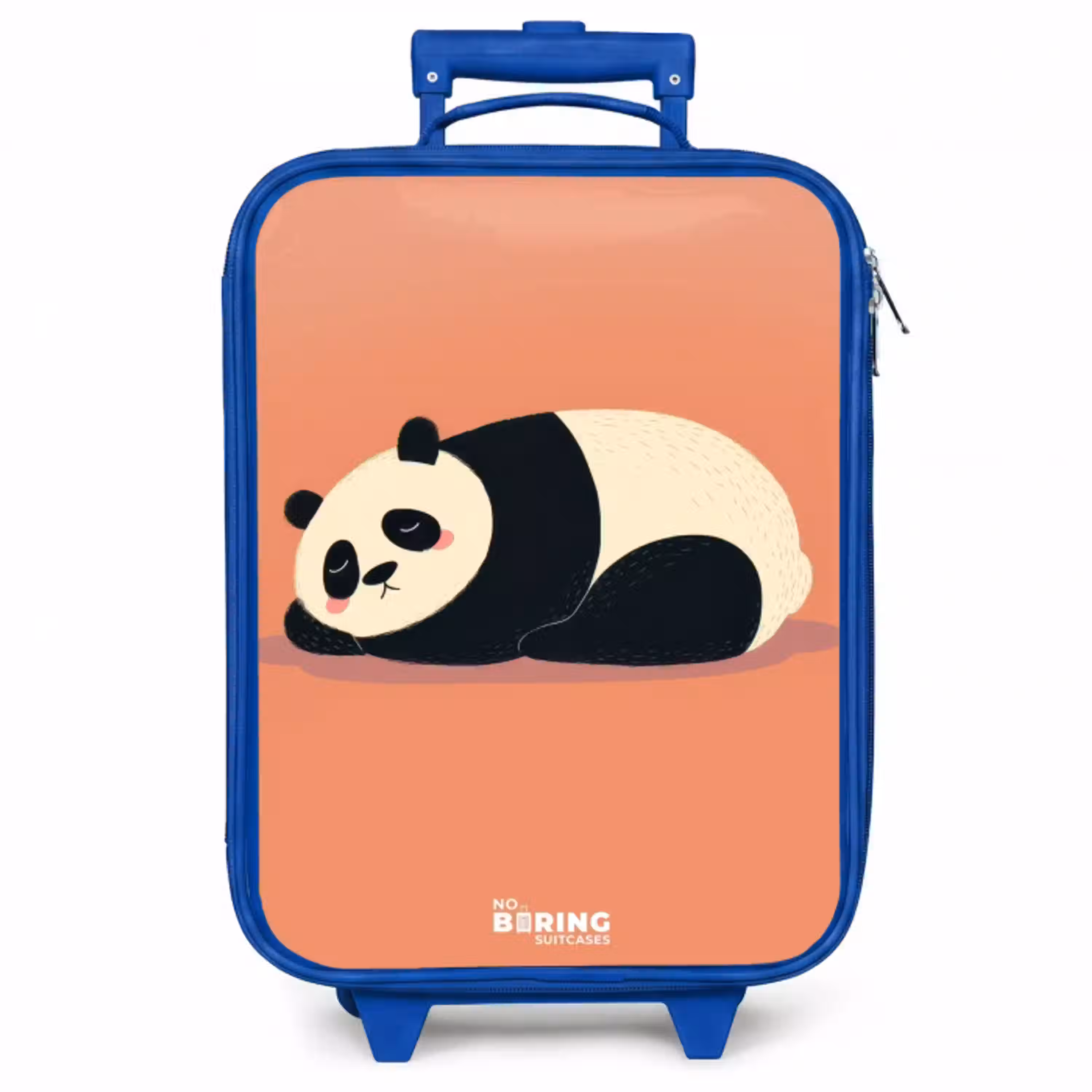 Panda - Slapen - Oranje Kinderkoffer - Blauw klein -zzz_website3d