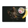 Kat - Pak - Oranje - Sigaar Placemat vinyl groot -zzzproduct_Kitchenyeah-website