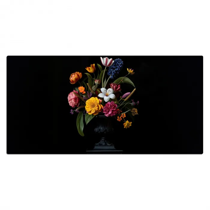 Lente - Bloemen - Klassiek - Vaas Muismat XXL klein -3d_leeg