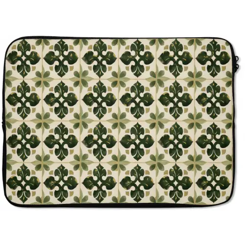 Patroon - Tegel - Groen laptophoes neopreen klein 279 -zkaufland3dotto
