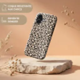 Panterprint - Zwart - Bruin - Dierenprint Toughcase MagSafe Apple iPhone 17 klein -USP_RandenV_FR