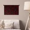Zwart - Harten - Rood Wandkleed katoen klein 269 -sfeer4