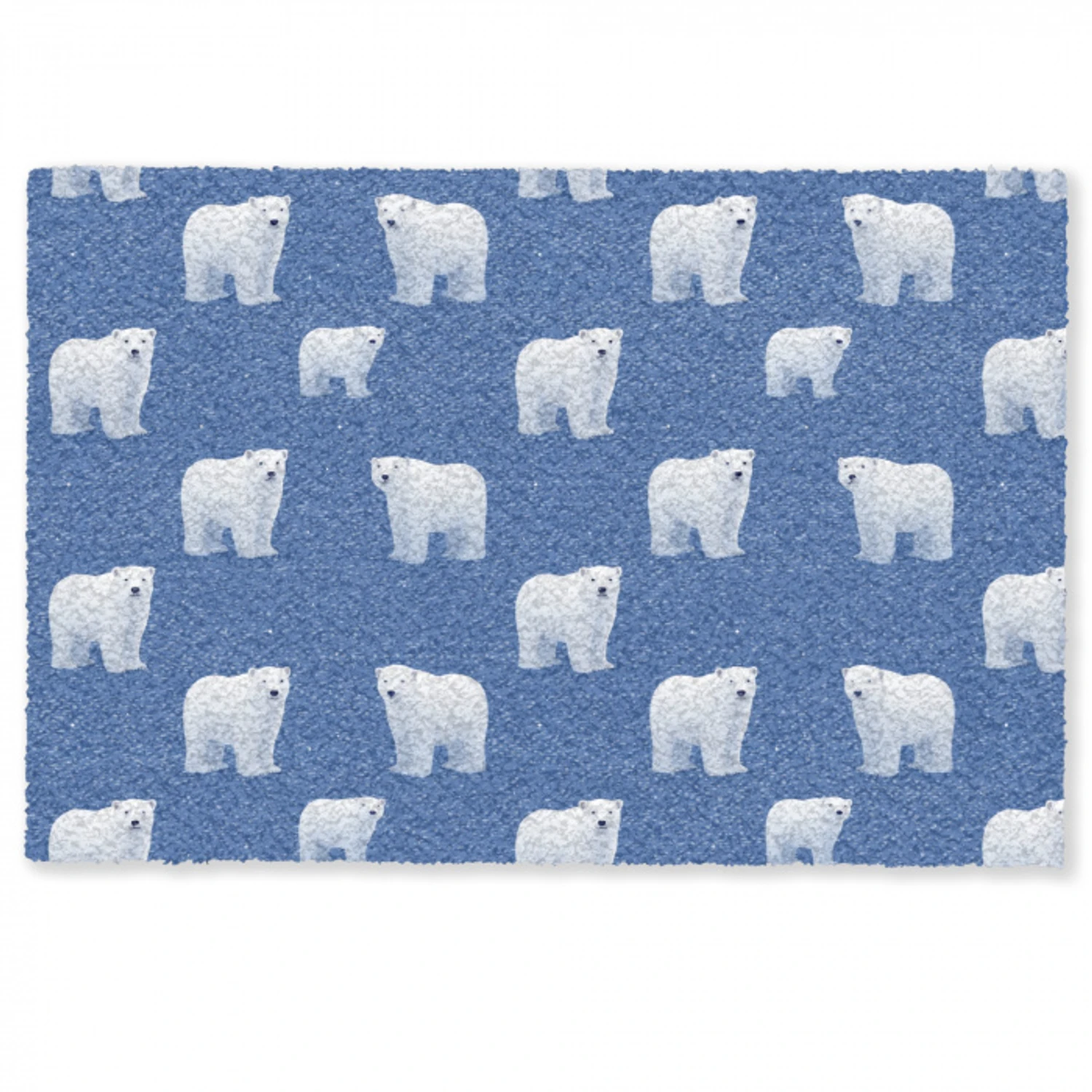 IJsbeer - Patroon - Blauw Deurmat klein 898 -zkaufland3d